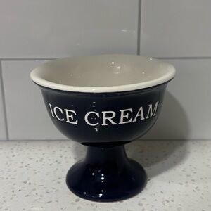 Dark Navy Blue Ice Cream Bowl by Terramoto